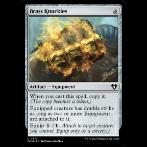 MTG Brass Knuckles Commander Masters cmm#372