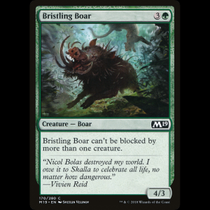 MTG Bristling Boar Core Set 2019 m19#170