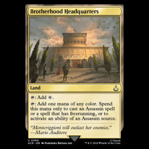 MTG Brotherhood Headquarters Assassin's Creed - FOIL acr#80