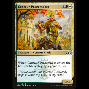 MTG Centaura pacificadora (Centaur Peacemaker) Guilds of Ravnica grn#158