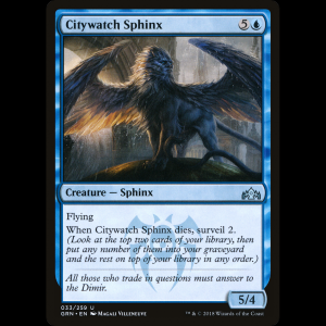 MTG Esfinge urbevigía (Citywatch Sphinx) Guilds of Ravnica grn#33