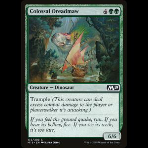 MTG Fauces pavorosas colosal (Colossal Dreadmaw) Core Set 2019 m19#172