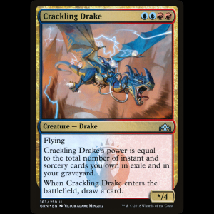 MTG Crackling Drake Guilds of Ravnica grn#163