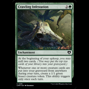 MTG Crawling Infestation Commander Masters cmm#281