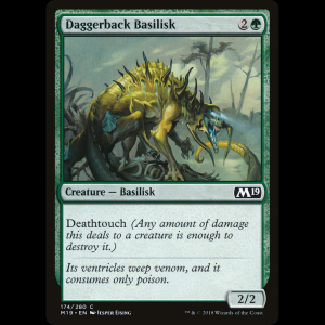 MTG Daggerback Basilisk Core Set 2019 m19#174