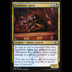 MTG Agente filoscuro (Darkblade Agent) Guilds of Ravnica grn#164