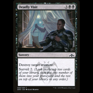 MTG Visita letal (Deadly Visit) Guilds of Ravnica grn#68