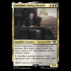 MTG Denethor, Ruling Steward The Lord of the Rings: Tales of Middle-earth ltr#198