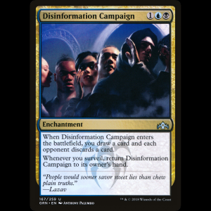 MTG Campaña de desinformación (Disinformation Campaign) Guilds of Ravnica grn#167