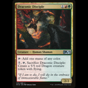 MTG Discípula dracónica (Draconic Disciple) Core Set 2019 m19#215