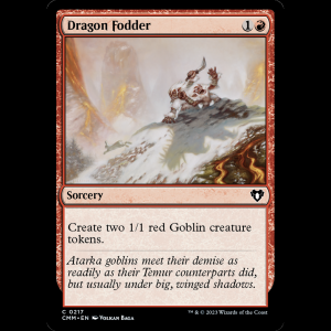 MTG Dragon Fodder Commander Masters cmm#217