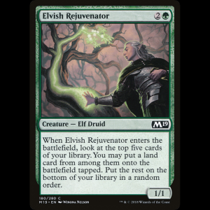 MTG Elfo rejuvenecedor (Elvish Rejuvenator) Core Set 2019 m19#180