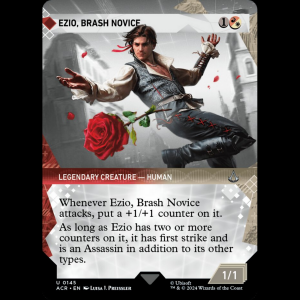 MTG Ezio, Brash Novice Assassin's Creed acr#145