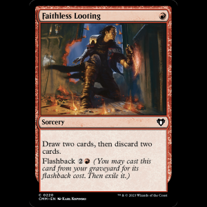 MTG Faithless Looting Commander Masters cmm#220