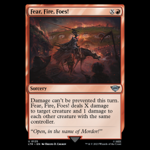 MTG Fear, Fire, Foes! The Lord of the Rings: Tales of Middle-earth ltr#125