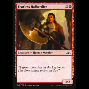 MTG Fearless Halberdier Guilds of Ravnica grn#100