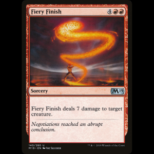 MTG Remate ardiente (Fiery Finish) Core Set 2019 m19#140