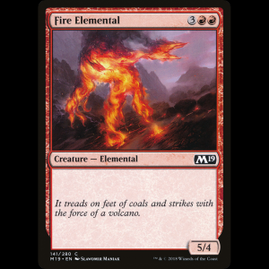 MTG Elemental de fuego (Fire Elemental) Core Set 2019 m19#141