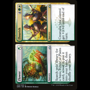 MTG Floración // Florecimiento (Flower // Flourish) Guilds of Ravnica grn#226