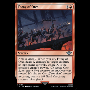 MTG Foray of Orcs The Lord of the Rings: Tales of Middle-earth ltr#128