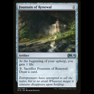 MTG Fuente de la renovación (Fountain of Renewal) Core Set 2019 m19#235