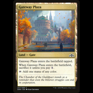 MTG Plaza de los portales (Gateway Plaza) Guilds of Ravnica grn#247