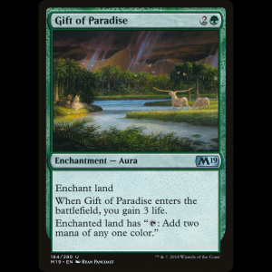 MTG Obsequio del paraíso (Gift of Paradise) Core Set 2019 m19#184