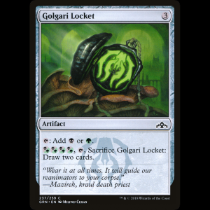 MTG Relicario golgari (Golgari Locket) Guilds of Ravnica grn#237