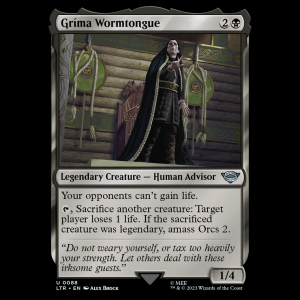 MTG Gríma Wormtongue The Lord of the Rings: Tales of Middle-earth ltr#88