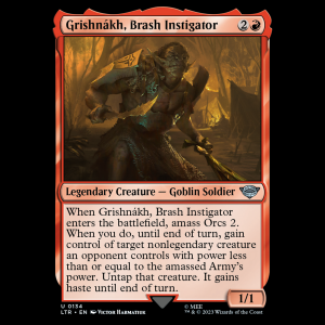 MTG Grishnákh, Brash Instigator The Lord of the Rings: Tales of Middle-earth ltr#134