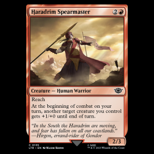 MTG Haradrim Spearmaster The Lord of the Rings: Tales of Middle-earth ltr#135