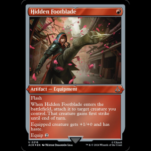 MTG Hidden Footblade Assassin's Creed - FOIL acr#216