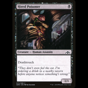 MTG Envenenadora a sueldo (Hired Poisoner) Guilds of Ravnica grn#72