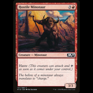 MTG Minotauro hostil (Hostile Minotaur) Core Set 2019 m19#147