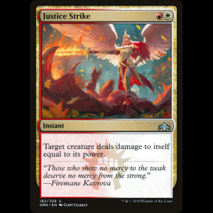 MTG Golpe de justicia (Justice Strike) Guilds of Ravnica grn#182