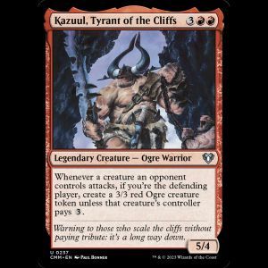 MTG Kazuul, Tyrant of the Cliffs Commander Masters cmm#237