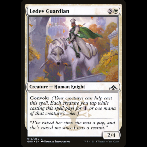 MTG Ledev Guardian Guilds of Ravnica grn#18