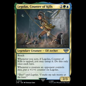 MTG Legolas, Counter of Kills The Lord of the Rings: Tales of Middle-earth - FOIL ltr#212