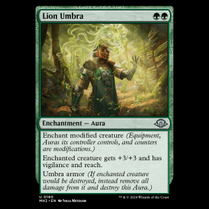 MTG Umbra de león (Lion Umbra) Modern Horizons 3 mh3#160