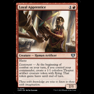 MTG Loyal Apprentice Commander Masters cmm#240