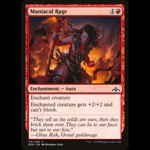 MTG Rabia maníaca (Maniacal Rage) Guilds of Ravnica grn#110