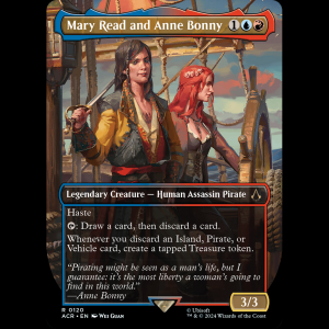 MTG Mary Read and Anne Bonny Assassin's Creed  Serialized 008/500 acr#120