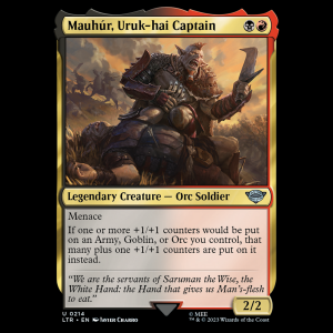 MTG Mauhúr, Uruk-hai Captain The Lord of the Rings: Tales of Middle-earth ltr#214