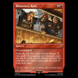 MTG Monastery Raid Assassin's Creed - FOIL acr#217