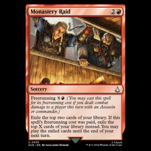 MTG Monastery Raid Assassin's Creed - FOIL acr#35