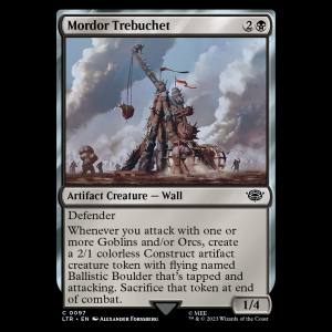 MTG Mordor Trebuchet The Lord of the Rings: Tales of Middle-earth ltr#97