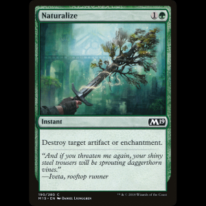 MTG Naturalize Core Set 2019 m19#190