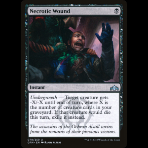 MTG Herida necrótica (Necrotic Wound) Guilds of Ravnica grn#79