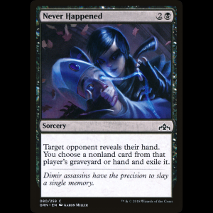 MTG Nunca sucedió (Never Happened) Guilds of Ravnica grn#80