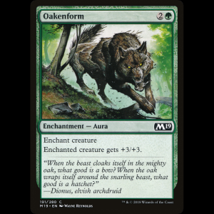 MTG Oakenform Core Set 2019 m19#191